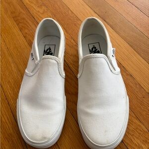 Vans White Canvas Slip-On Men’s Loafers